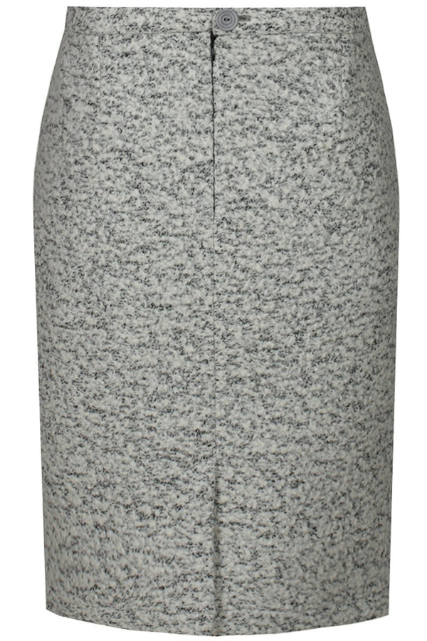 Spódnica FSP641 SZARY JASNY melanż