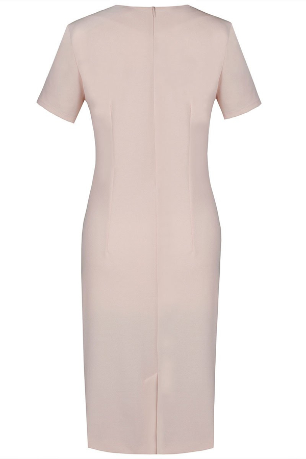 Sukienka FSU1110 ŁOSOSIOWY JASNY