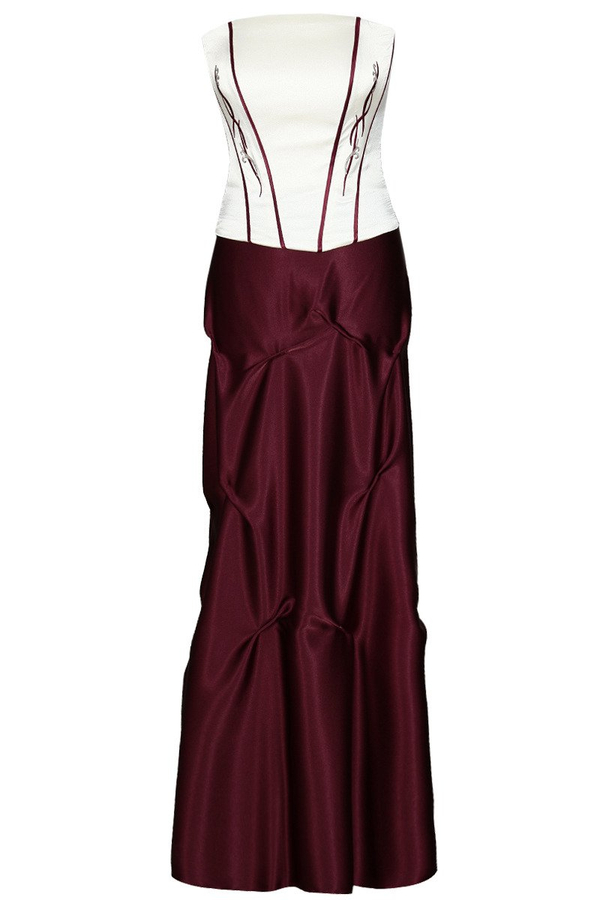 Sukienka FSU133 BURGUND