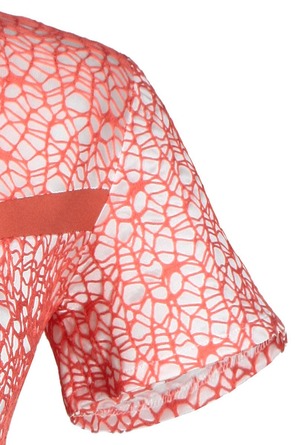 Sukienka FSU403 CEGLASTY EKRI