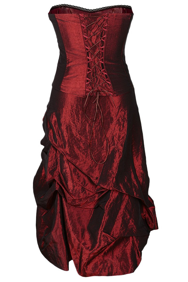 Sukienka FSU134 BORDOWY