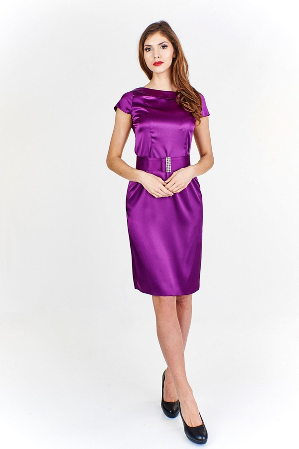 Sukienka FSU199  PURPUROWY