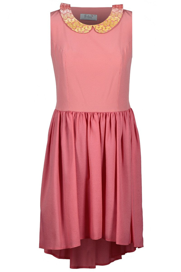 Sukienka FSU371 ŁOSOSIOWY JASNY