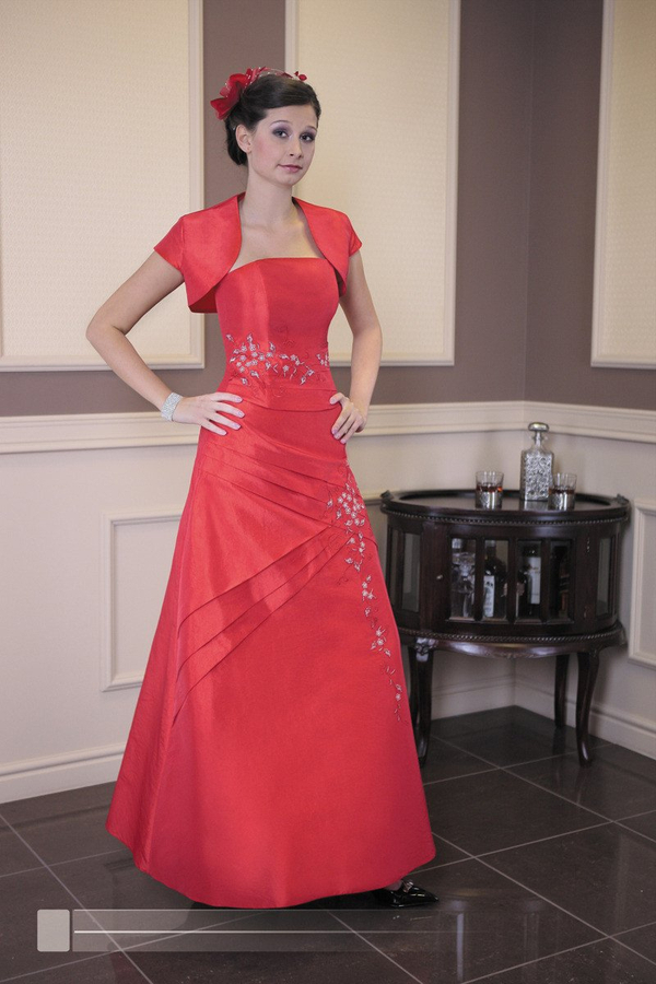 Sukienka FSU089 CZERWONY