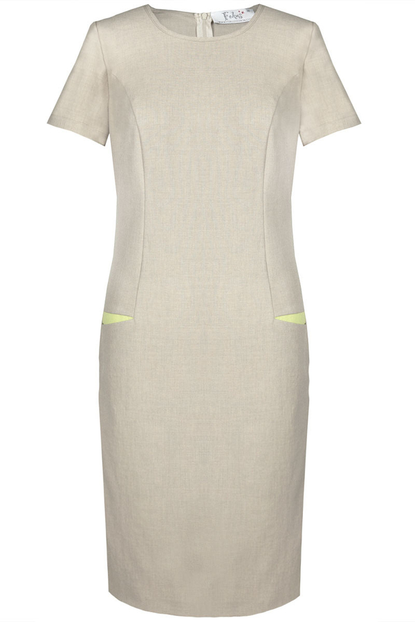 Sukienka FSU1012 BEŻOWY JASNY