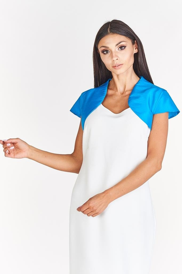 Bolerko FBL172 LAZUROWY tafta