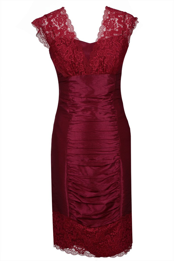 Sukienka FSU178 RUBINOWY