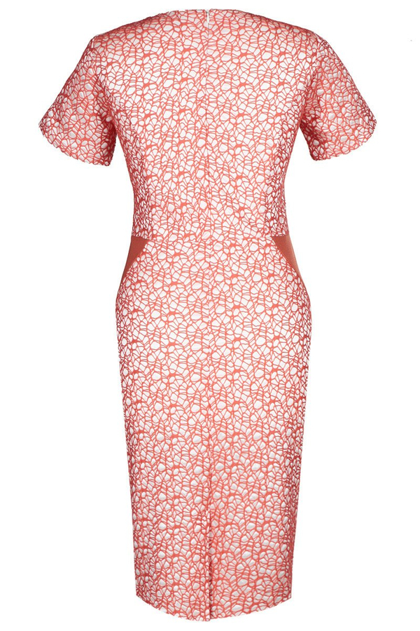 Sukienka FSU404 CEGLASTY EKRI