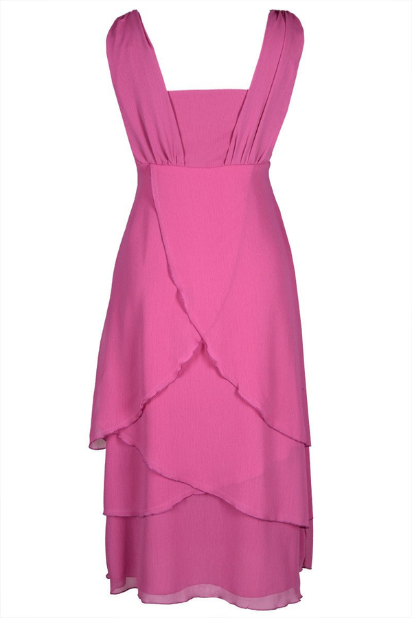 Sukienka FSU220 AMARANT ŚREDNI