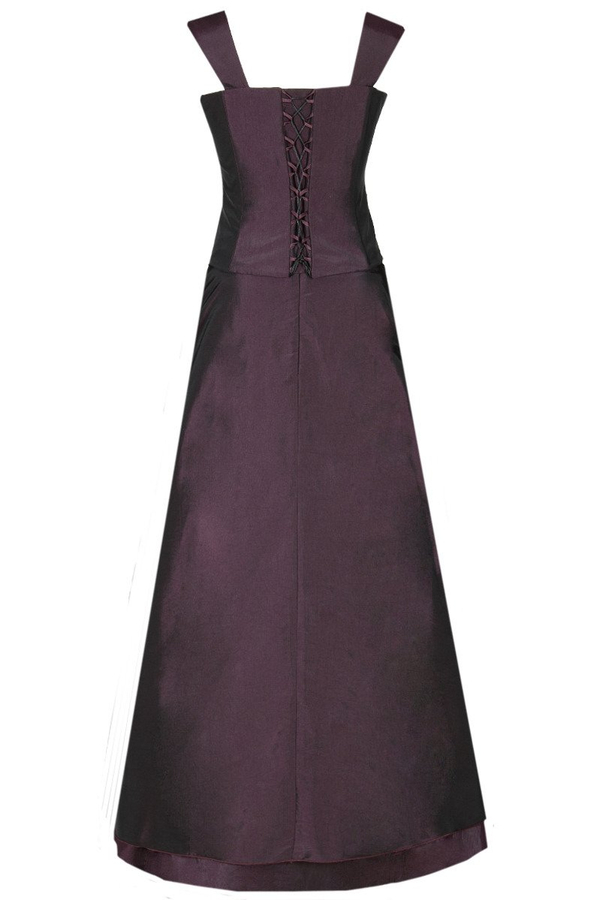 Sukienka FSU059 ŚLIWKOWY CIEMNY