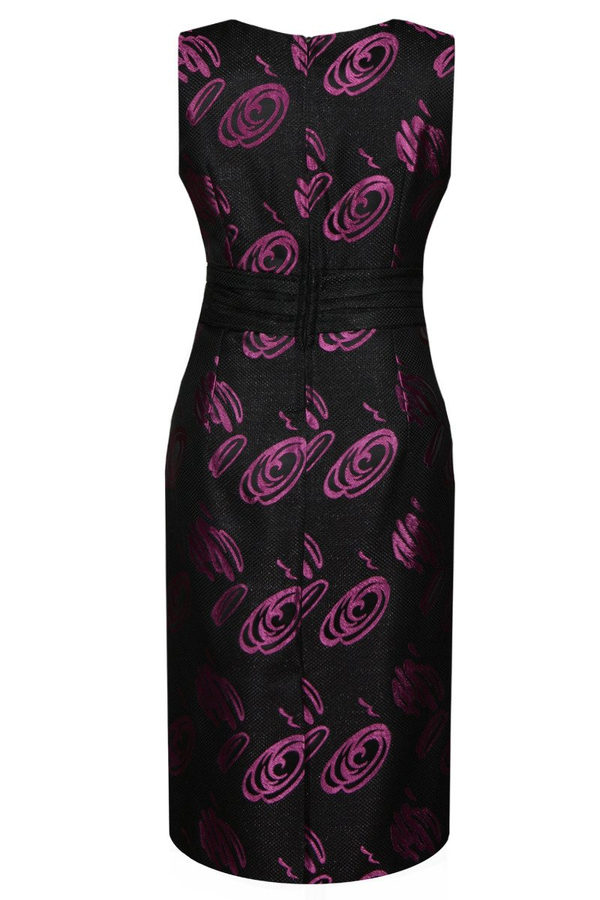 Garsonka FGA188 CZARNY AMARANTOWY ŚREDNI