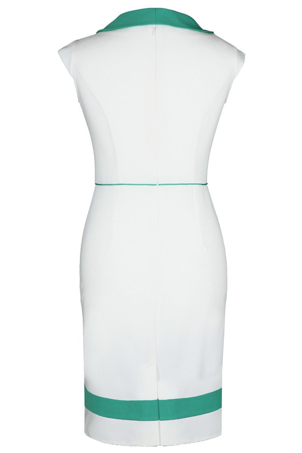 Sukienka FSU343 EKRI TRAWIASTY