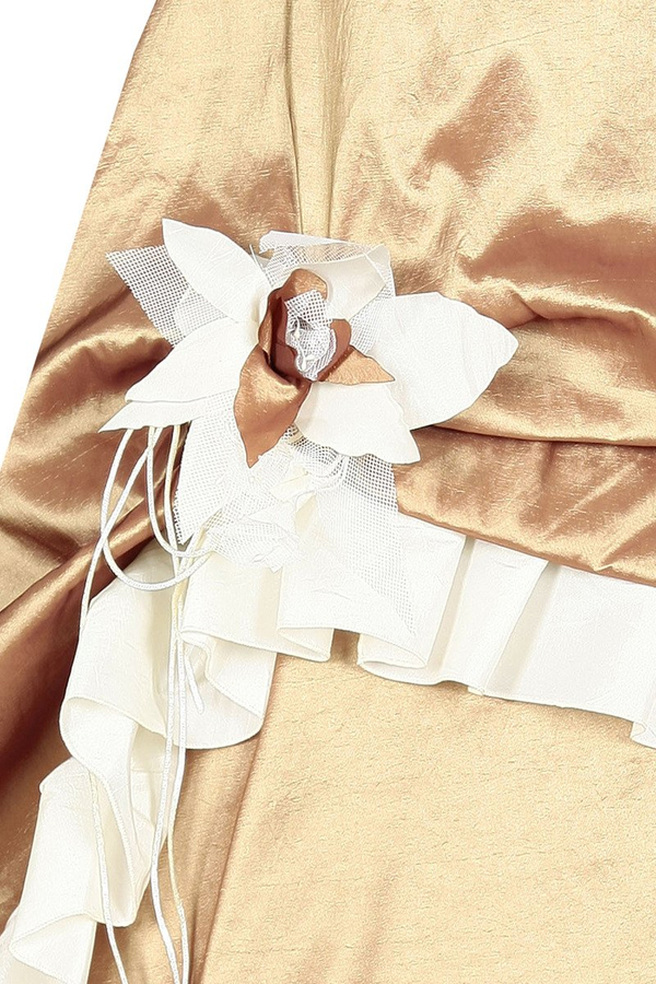 Sukienka FSU074 ZŁOTY STARY   EKRI