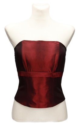 Gorset FGR082  BAKŁAŻAN tafta