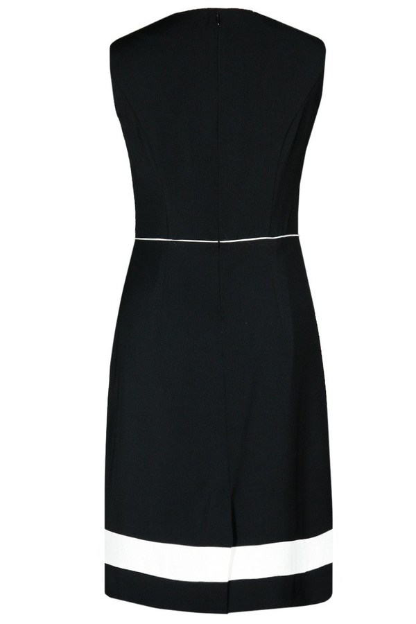 Sukienka FSU681 CZARNY EKRI