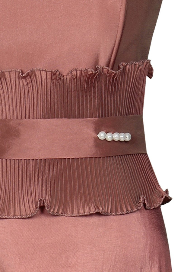 Sukienka FSU137 RÓŻOWY CEGLASTY