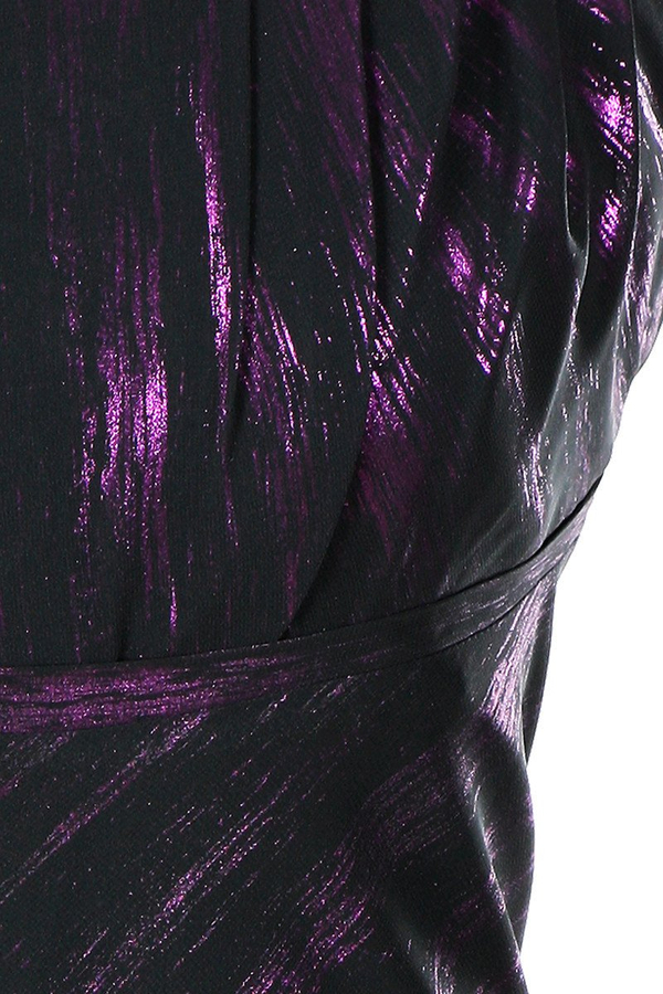 Sukienka FSU117 CZARNY PURPUROWY