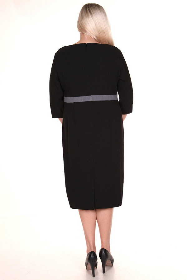 Sukienka FSU287 CZARNY SZARY