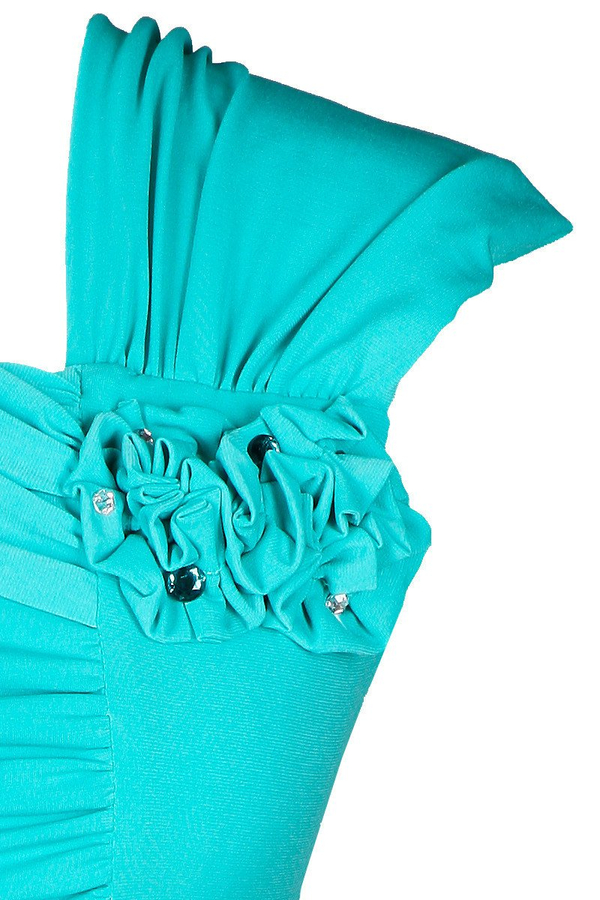 Sukienka FSU198 TURKUS ŚREDNI