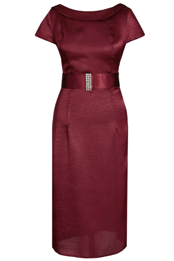 Sukienka FSU199 BURGUNDOWY