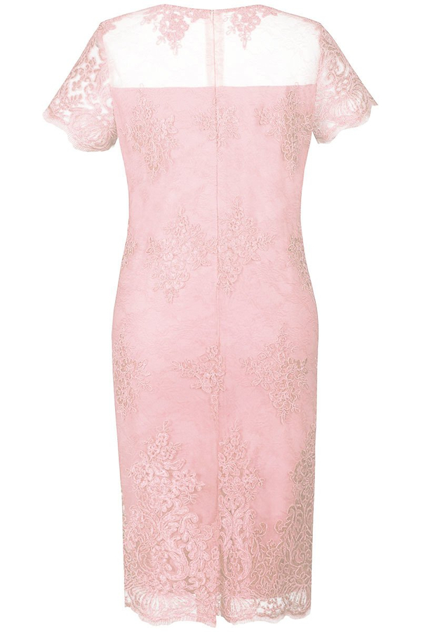 Sukienka FSU863  RÓŻOWY JASNY