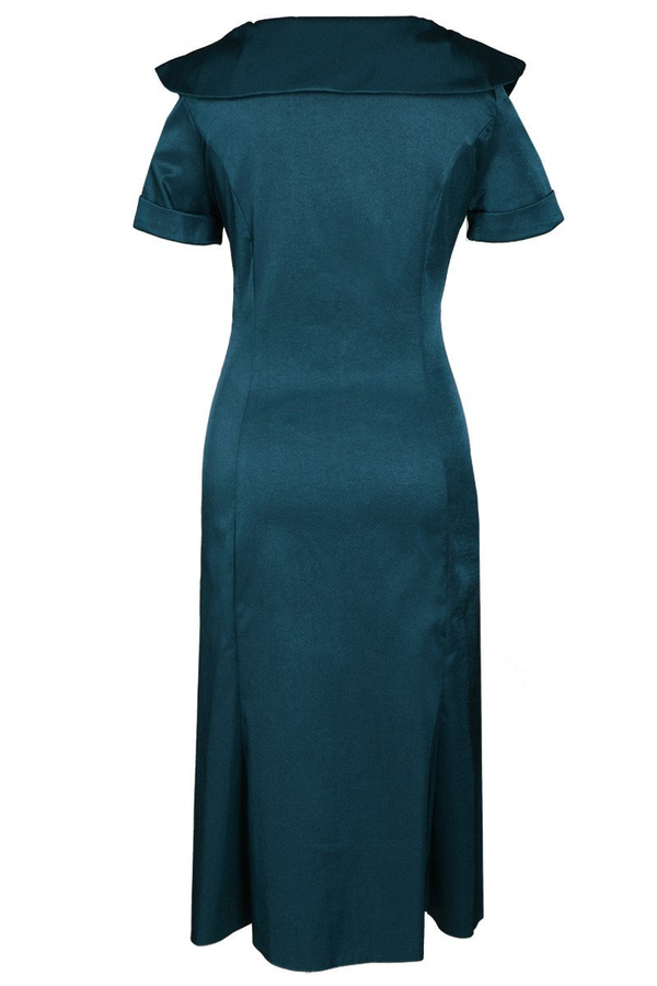 Sukienka FSU214 NIEBIESKI MORSKI