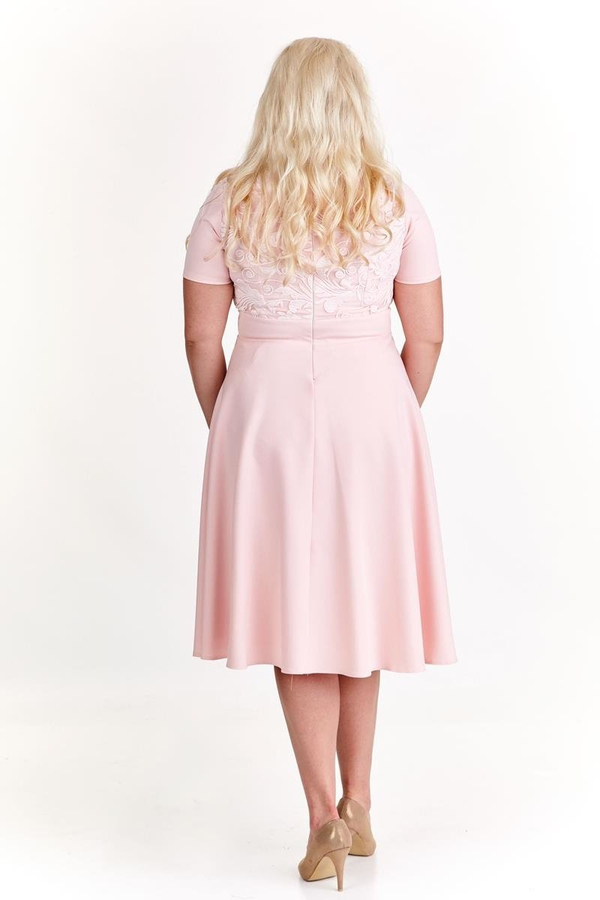 Sukienka FSU934 ŁOSOSIOWY JASNY