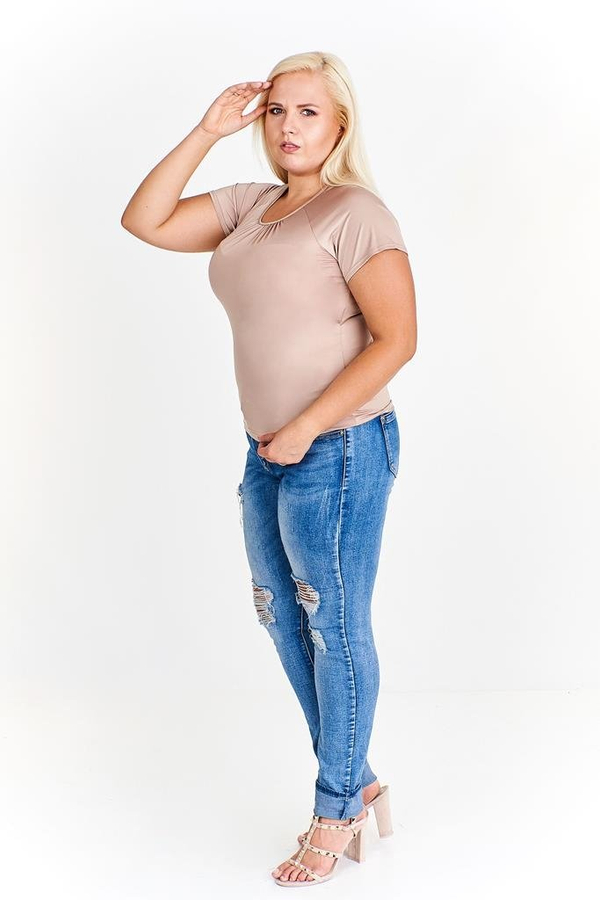 Bluzka FBZ945 BEŻOWY CIEMNY