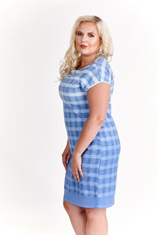 Sukienka FSU781  NIEBIESKI ombre