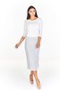 Spódnica FSP771 BIAŁY kropki