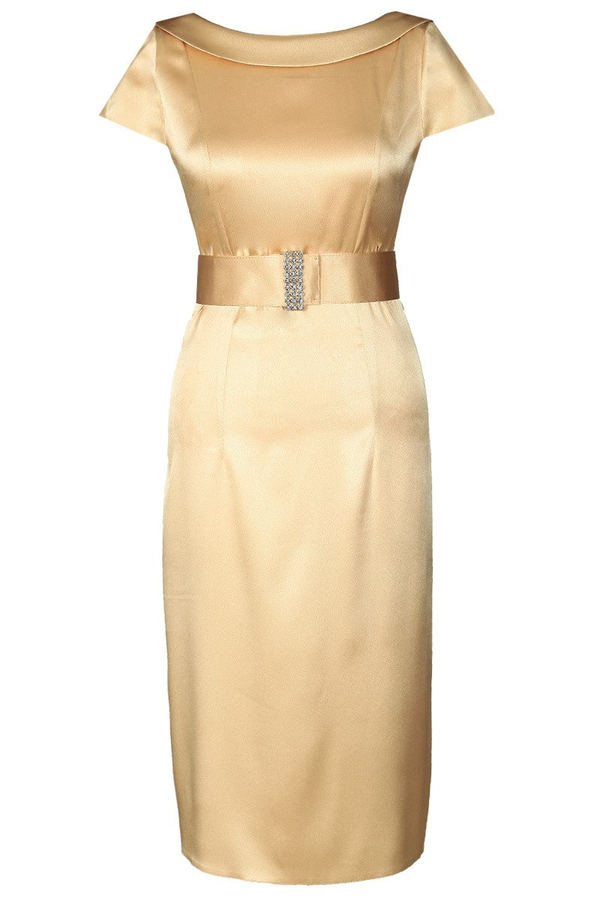 Sukienka FSU199 ZŁOTY