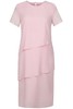 Sukienka FSU1115 RÓŻOWY JASNY gładki