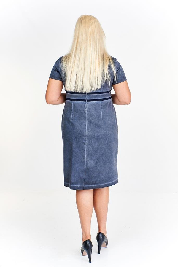 Sukienka FSU944 CZARNY jeans