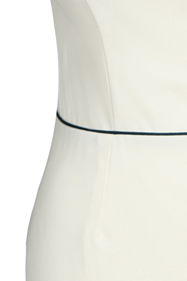 Sukienka FSU681 EKRI GRANATOWY