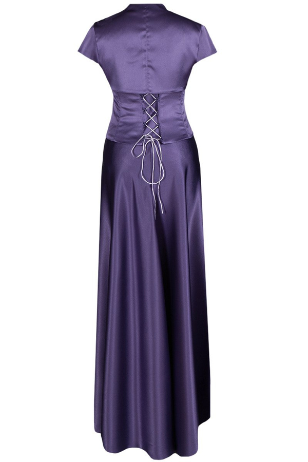 Sukienka FSU088 ŚLIWKOWY JASNY