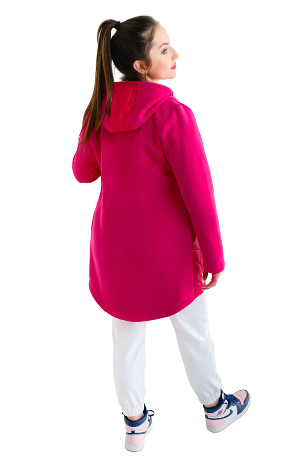 Kurtka FKU1067 AMARANTOWY