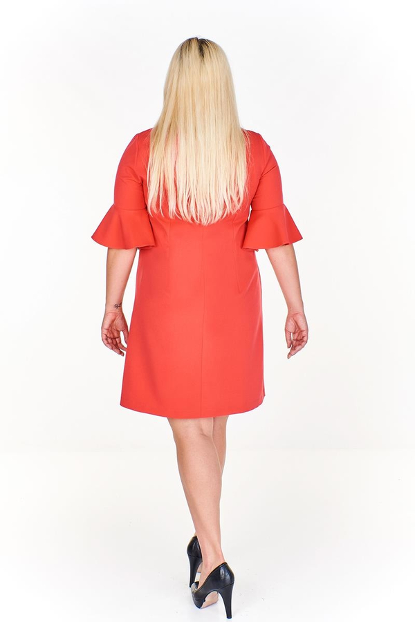 Sukienka FSU879 ZIELONY CIEMNY