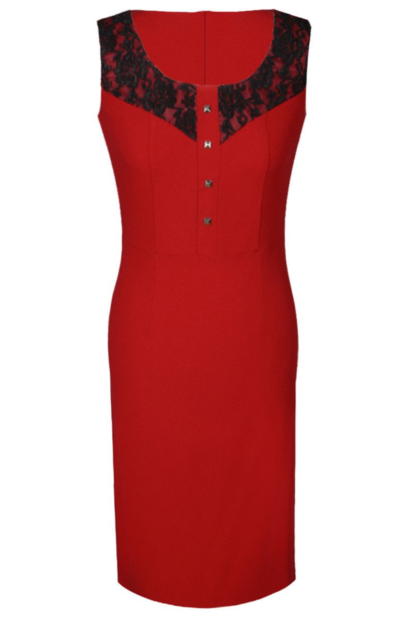 Dress FSU339 SCARLET BLACK