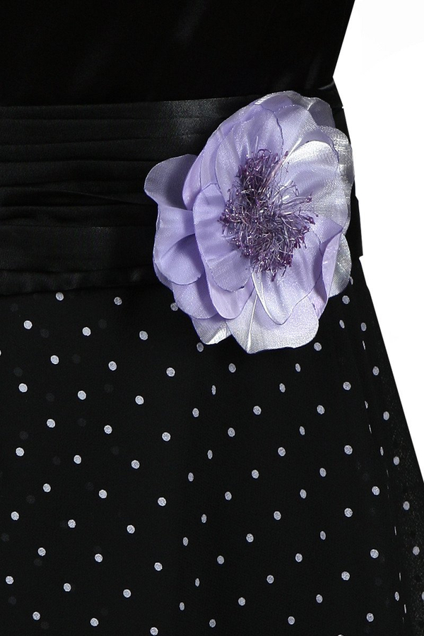 Sukienka FSU184 CZARNY BIAŁY