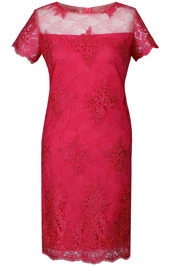 Sukienka FSU863  MALINOWY