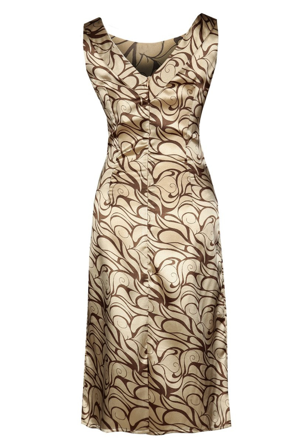 Sukienka FSU120 CZARNY BIAŁY  wzór S