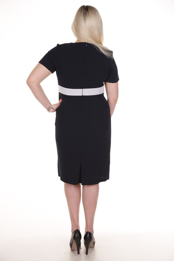 Sukienka FSU911 GRANATOWY + SZARY