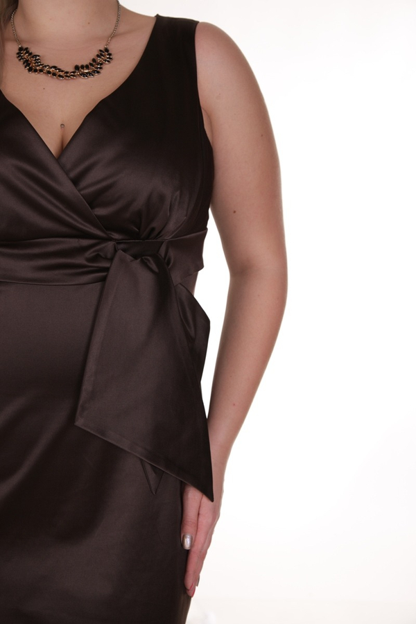 Sukienka FSU189 CZEKOLADOWY