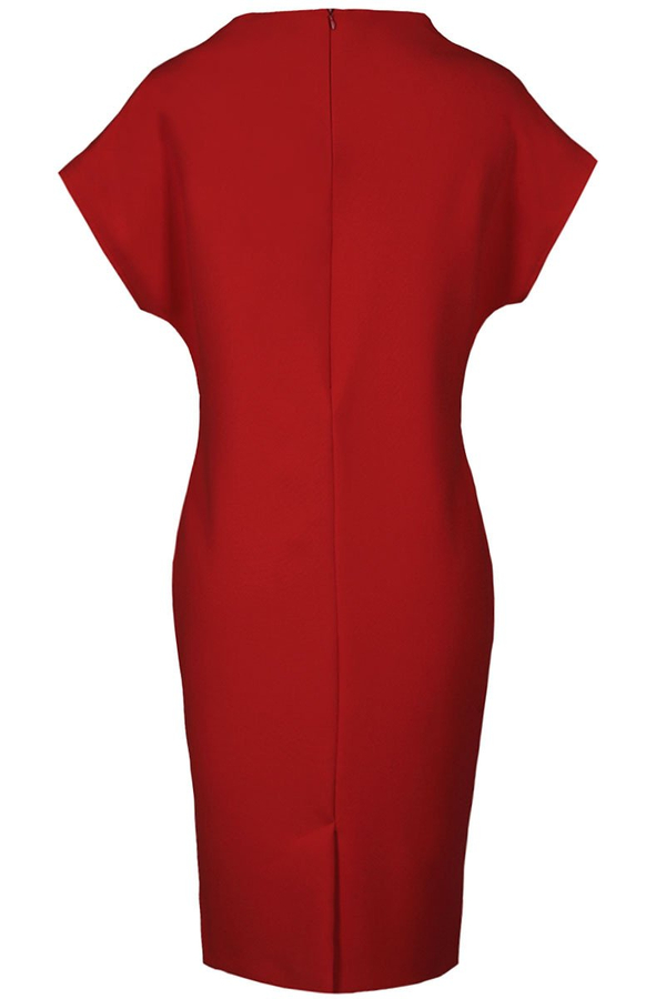 Sukienka FSU775 CZERWONY MOCNY