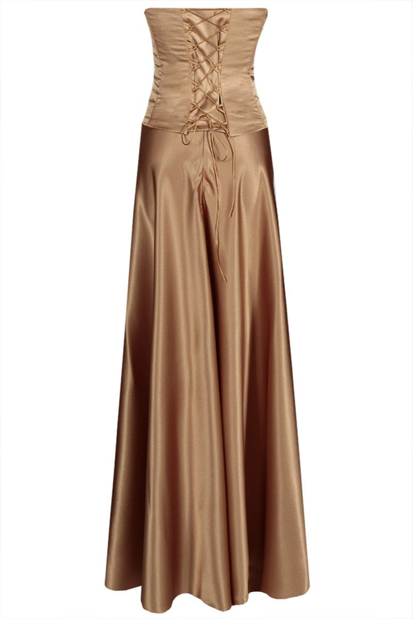 Sukienka FSU088 ZŁOTO STARE