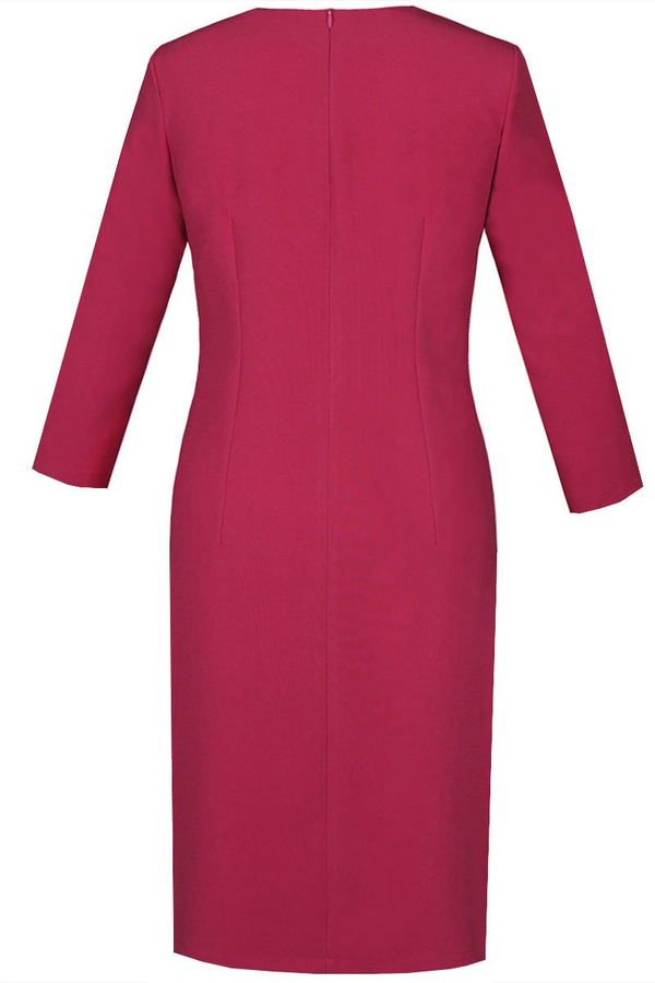 Sukienka FSU799 AMARANTOWY ŚREDNI