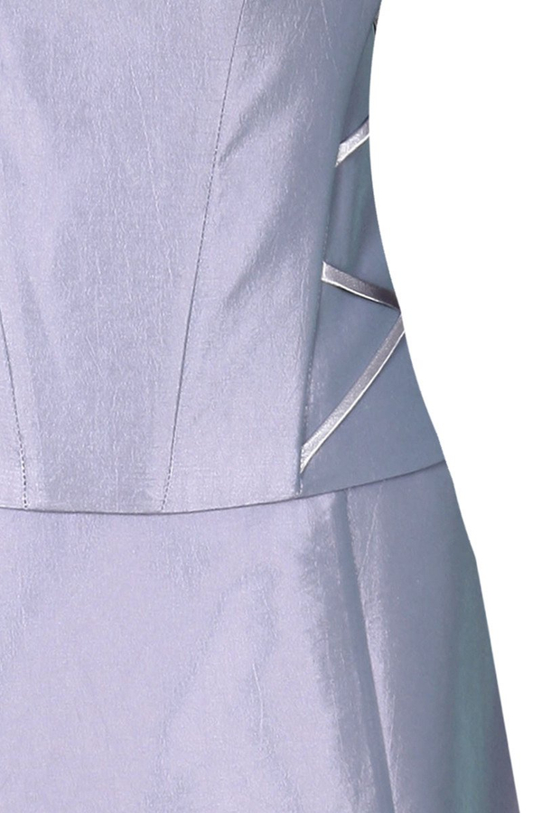 Sukienka FSU087 FIOLETOWO-SZARY