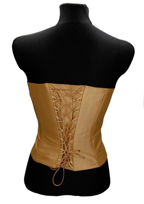 Gorset FGR082  ZŁOTY tafta