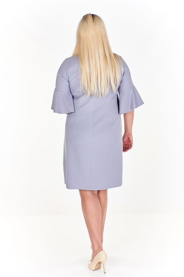 Sukienka FSU879 SZARY JASNY