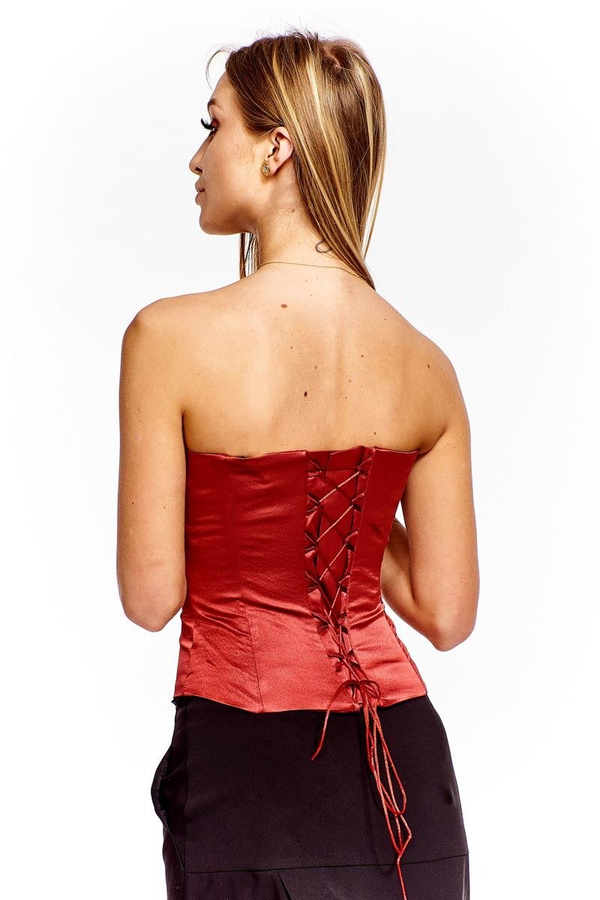 Gorset FGR042 MALINOWY